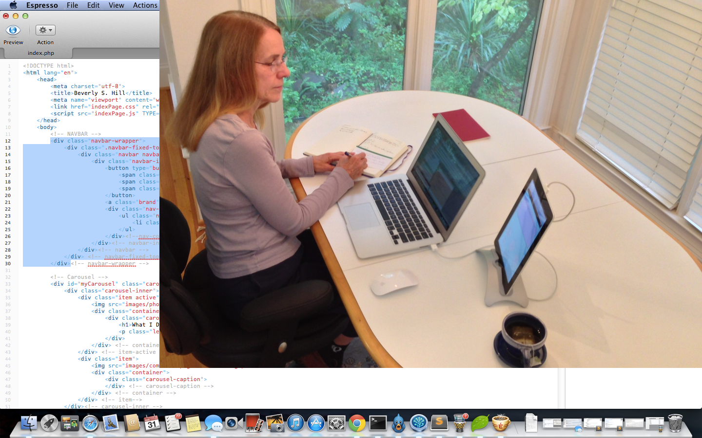 Working photo